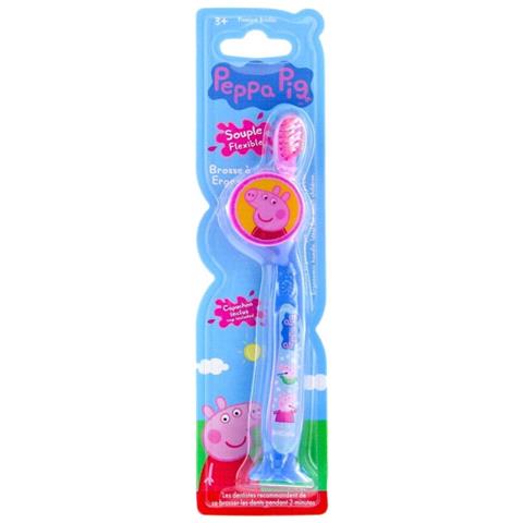 Spazzolino Ergonomico Per Bambini - Peppa Pig, Blu - Foto 1