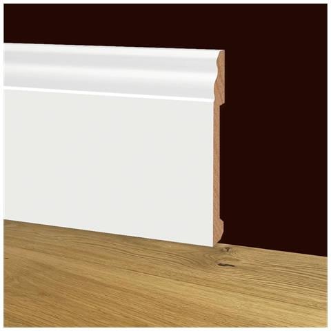 100ml Di Battiscopa Ducale In Polimeri Equalwood Hi-tec 170x14x2000mm - Bianco - Foto 1