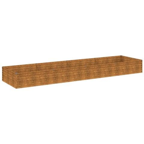 Fioriera Rialzata Da Giardino 387x100x36 Cm In Acciaio Corten - Foto 2