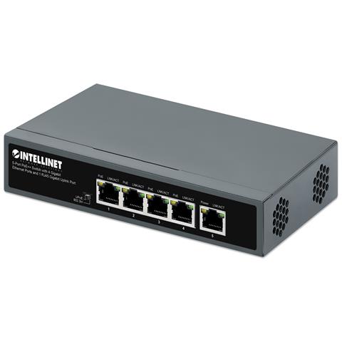 562010 switch di rete Non gestito Gigabit Ethernet (10/100/1000) Supporto Power over Ethernet (PoE) Nero - Foto 1