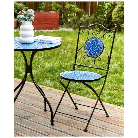 Set Di 2 Sedie Metallo Nero Cigliano - Foto 1