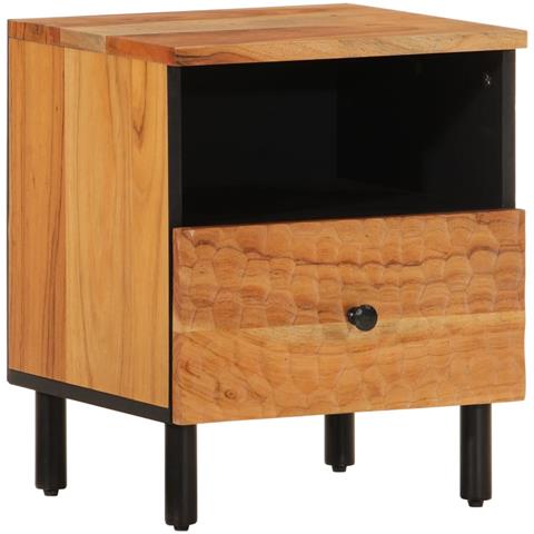 Comodini 2pz 40x33x46 Cm In Legno Massello Di Acacia - Foto 3