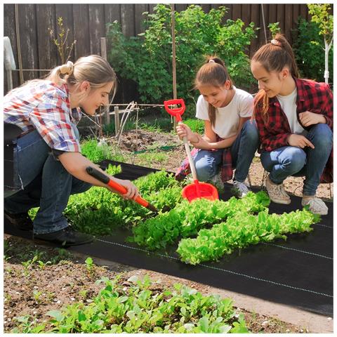 Telo Per Pacciamatura 2x25 M Per Orto, Serra E Giardino, Drenante E Traspirante, Nero - Foto 2