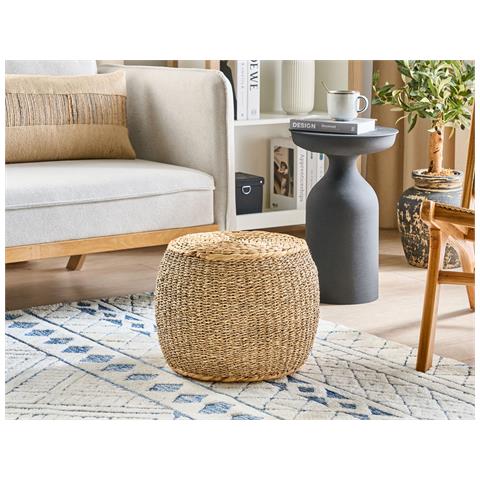 Pouf Haiphong Alghe Marine Beige - Foto 1