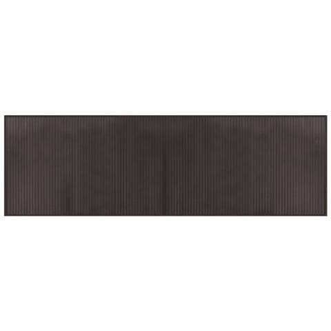 Tappeto Rettangolare Marrone Scuro 60x200 Cm In Bambù - Foto 2