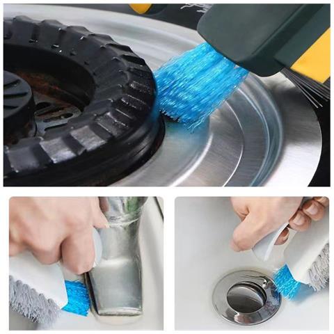 Spazzola Per La Pulizia Multifunzionale Per Bagno E Cucina Green - Foto 2