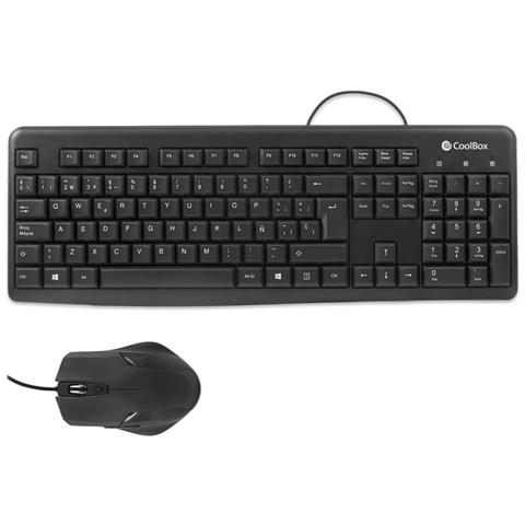 COO-KTR-01U tastiera Mouse incluso Ufficio USB QWERTY Nero - Foto 2
