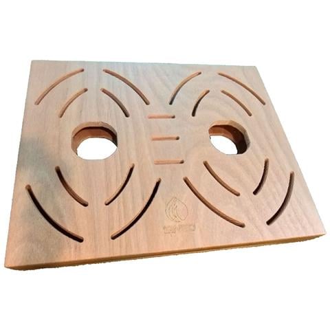 Pedana C Box Doppia Pedana Legno Okume Marino Per Due Docce Inox Con Cbox Marrone - Foto 1