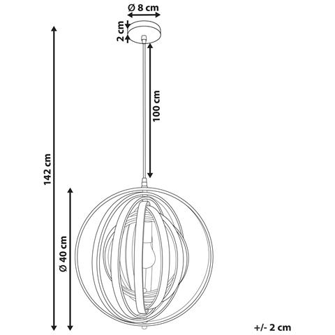 Lampadario Murrell Legno Di Pioppo Nero - Foto 2