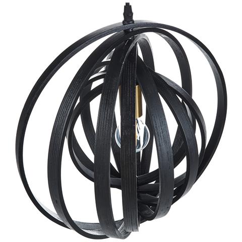 Lampadario Murrell Legno Di Pioppo Nero - Foto 4