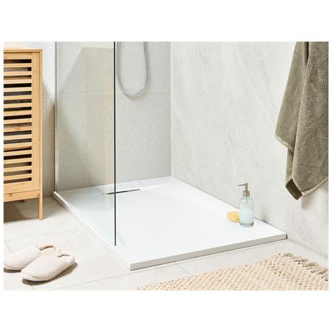 Piatto Doccia Azzurro 80 X 120 X 3 Cm Bianco - Foto 1