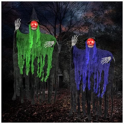 Decorazione Spettrale: 2 Fantasmi Sospesi Per Festeggiare Halloween Con Stile - Foto 2