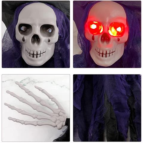 Decorazione Spettrale: 2 Fantasmi Sospesi Per Festeggiare Halloween Con Stile - Foto 4