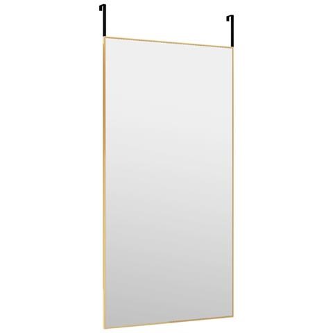 Specchio Da Porta Oro 50x100 Cm In Vetro E Alluminio - Foto 2