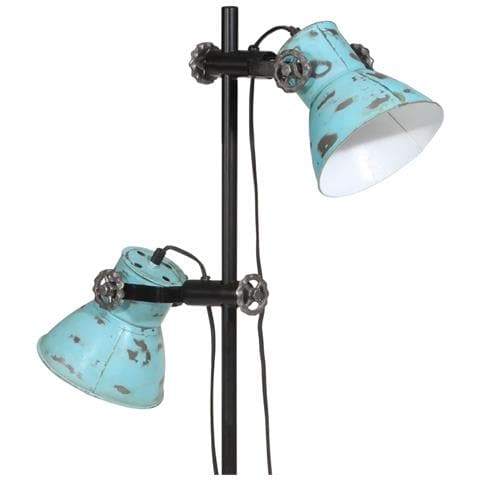 Lampada da Terra 25 W Blu Anticato 25x25x90/140 cm E27 - Foto 9