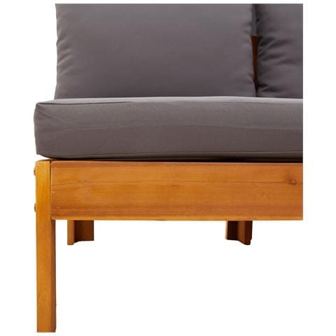 Set Divano da Giardino 6 pz con Cuscini in Massello di Acacia - Foto 9