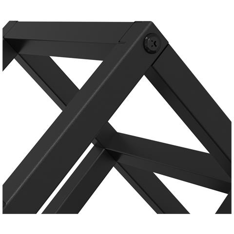 Scaffale per vino  da 9 bottiglie 63x16,5x25 cm in acciaio rivestito - Foto 8