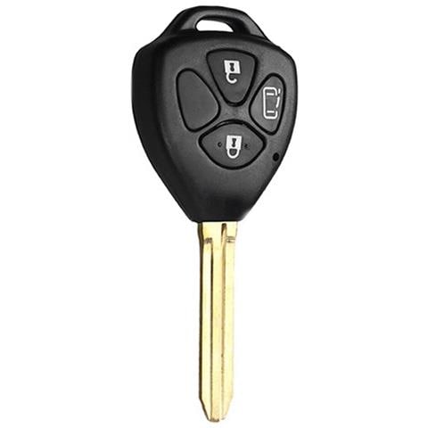 Guscio Chiave Auto Nero In Abs Compatibile Con Toyota Camry Corolla - Sostituzione Telecomando - Foto 2