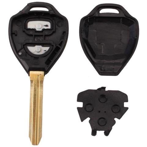 Guscio Chiave Auto Nero In Abs Compatibile Con Toyota Camry Corolla - Sostituzione Telecomando - Foto 5