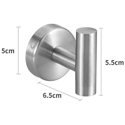 Set Di 7 Pezzi Di Porta Asciugamani Da Bagno In Acciaio Inossidabile Senza Foratura Silver - Foto 5