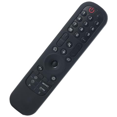 Custodia Protettiva In Silicone Compatibile Con Lg An-mr21gc Mr21n Magic Remote - Antiscivolo, Antiurto Black - Foto 2