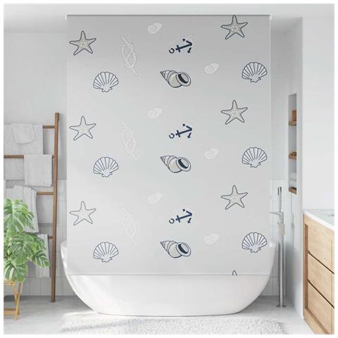 Tenda a Rullo Doccia 150x240 cm Larghezza Tessuto 146 cm - Foto 2