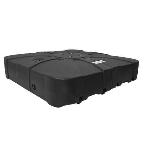 Set di Base per Ombrellone Alveare 2 pcs Nero 88 x 88 x 19 cm - Foto 1