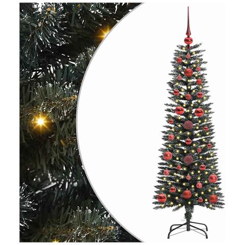 Albero di Natale artificiale con 150 LED Verde 120 cm - Foto 1