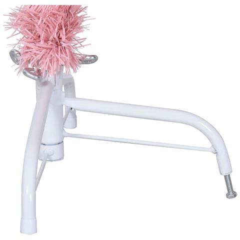 Albero di Natale artificiale con luci integrate Rosa 180 cm PVC - Foto 9