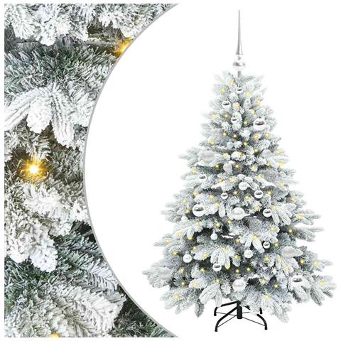 Albero di Natale artificiale con 150 LED Bianco 120 cm PE e PVC - Foto 1