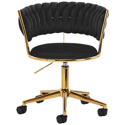 sedia girevole QS-GW01G nera - Foto 4