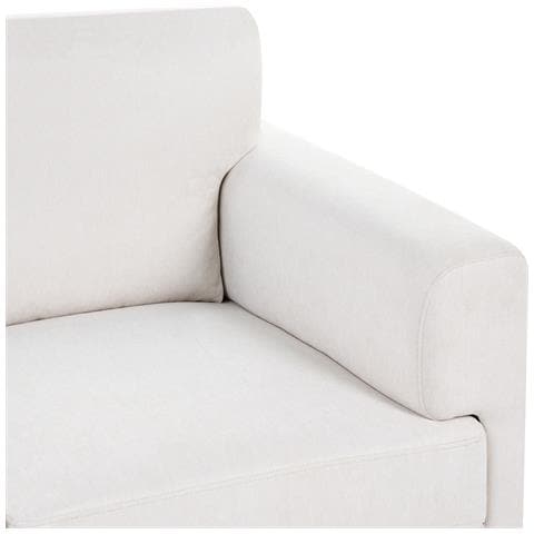 Divano 3 Posti Lousto Tessuto Beige Chiaro - Foto 7