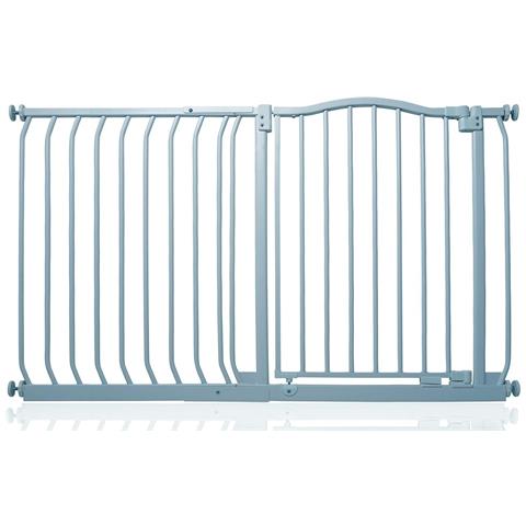 Safetots Cancelletto Di Sicurezza Con Parte Superiore Incurvata, 125cm - 134cm, Grigio Opaco - Foto 1
