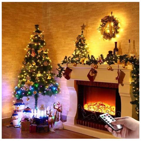 Luci A Filo 50x Led Multicolore 5m Usb - 8 Modalità, Telecomando, Lunga Durata | Decorazioni Per Feste, Natale, Interni Ed Esterni - Foto 8