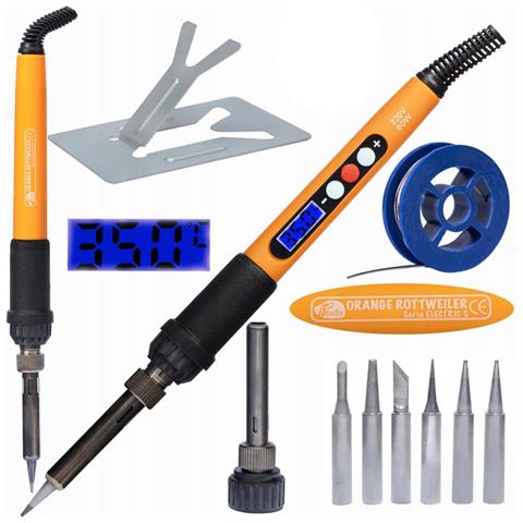 Set Di Strumenti Di Saldatura Professionale Electric S 17 In 1 - Stazione Saldante 60w, Display Lcd, Regolazione Temperatura 180-500°c, Accessori Inclusi - Foto 8