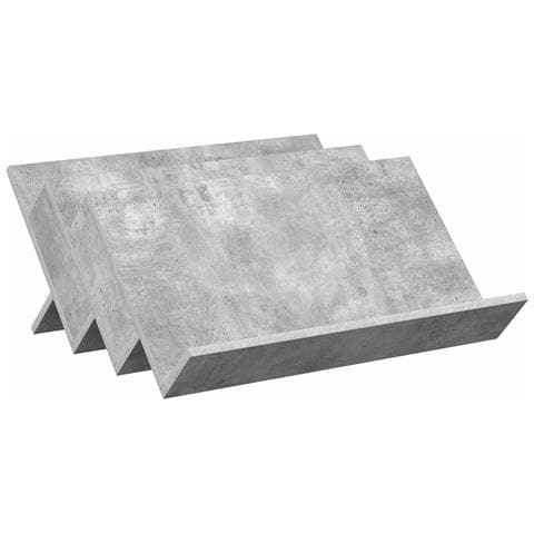 Scaffale per riviste Grigio Concretè 65 x 53 x 28,5 cm - Foto 1