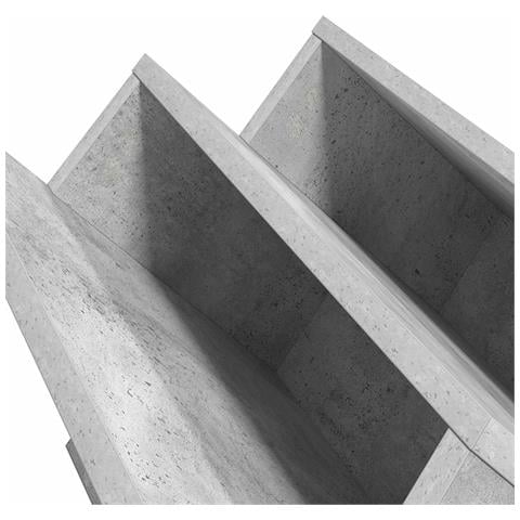 Scaffale per riviste Grigio Concretè 65 x 53 x 28,5 cm - Foto 9
