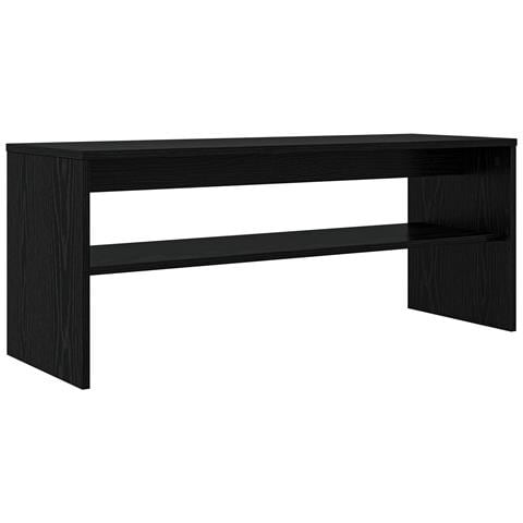 Mobile TV Rovere Nero 100 x 35 x 40 cm Legno multistrato - Foto 1