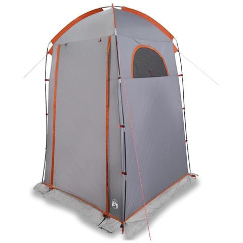 Tenda per Toilette Grigio e Arancione Impermeabile - Foto 1