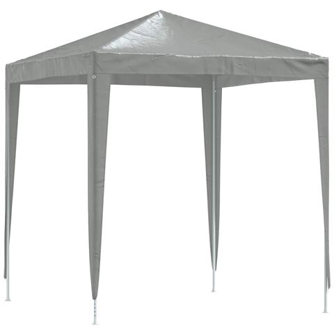 Tenda Party 200 x 200 x 240 cm Grigio Chiaro PE e Acciaio - Foto 1
