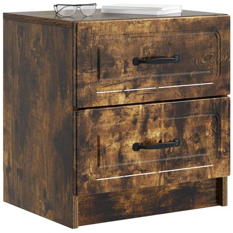 Armadio da Notte con cassetto Rovere Fumo 43 x 34,5 x 44,5 cm - Foto 2