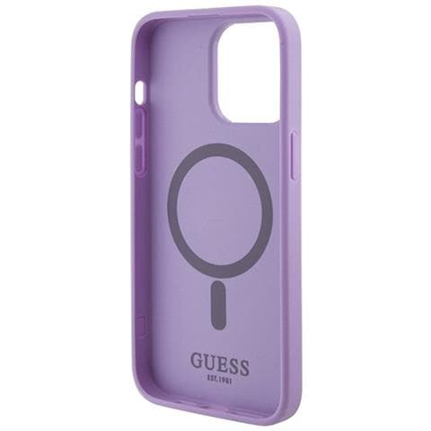 Guess Saffiano Magsafe Supporto Per Iphone 15 Pro Max - Colore Viola - Foto 7