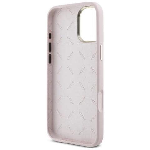 Custodia In Silicone Con Elementi Del Logo In Metallo E Cornice Per ""iphone 16 Plus"" - Rosa - Foto 2