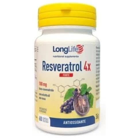 Resveratrol 4X Forte 60 Capsule Vegetali - Foto 1