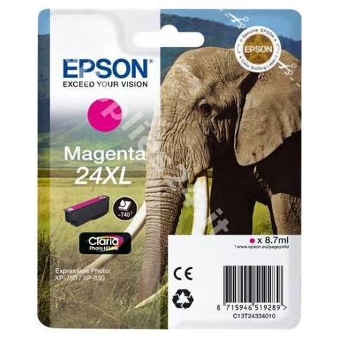 C13T24334010 Cartuccia Ink Originale Magenta Expression Photo XP-750 / XP-850 Capacità 740 Pagine - Foto 4
