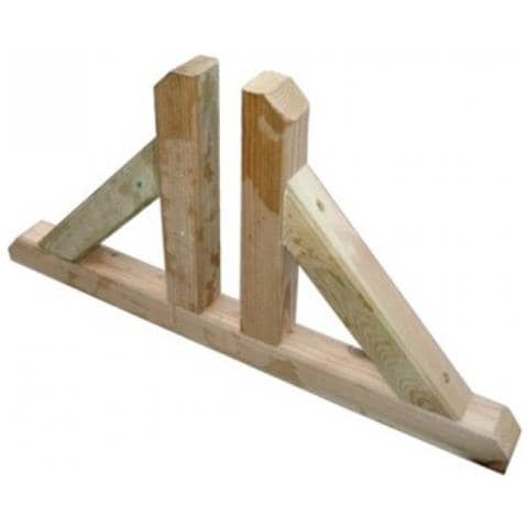 Piedino doppio per pannelli in legno 60x4,5x30H cm - Foto 3