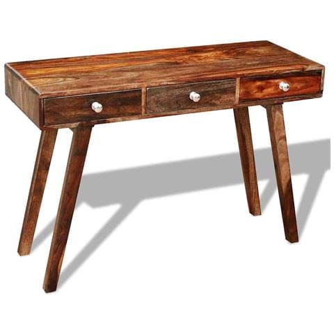 Tavolo Console In Legno Sheesham Vintage 76 Cm - Foto 8