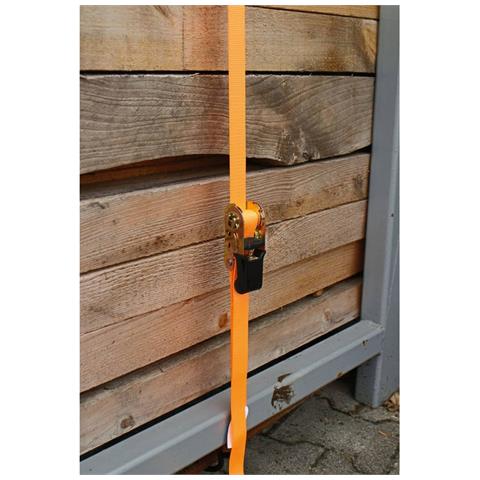 Set 4 Pz Cinghie Di Fissaggio Con Cricchetto 5 M 500 Kg 37991 - Foto 5
