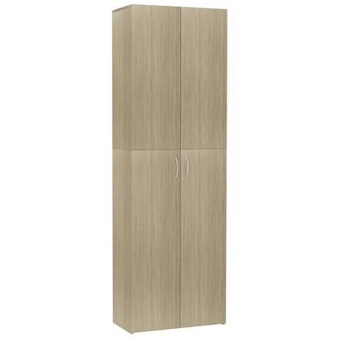 Armadio per Ufficio Rovere Sonoma 60x32x190cm Legno Multistrato - Foto 1