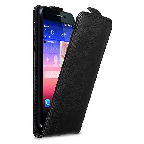 Cadorabo Custodia Compatibile Con Huawei P7 In Nero Di Notte - Coperchio Protettivo In Design Flip Con Chiusura Magnetica - Foto 1